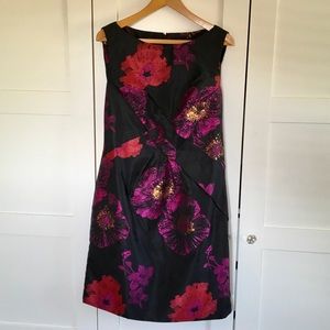 Tahari Floral Cocktail Dress size 16 in EUC